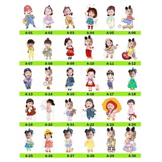 Chibi trang trí sinh nhật cho bé yêu
