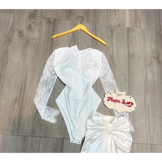 set bodysuit ren+ chân váy Hy Lạp