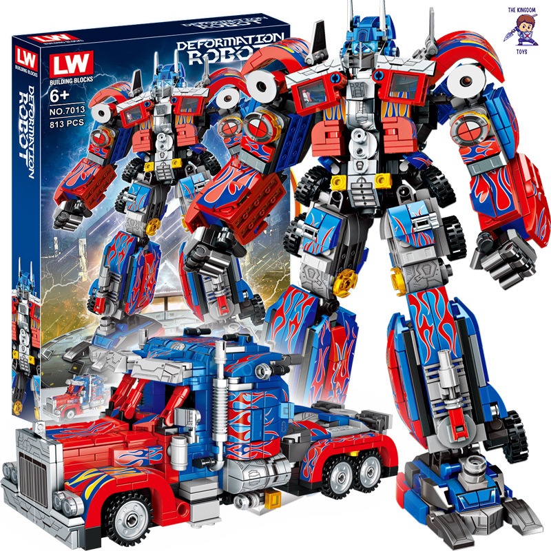 Đồ Chơi Lắp Ráp Mô Hình Người Máy Biến Hình Optimus Prime / Bumblebee Transformers Siêu Xe Robot Đại Chiến Xe Tải