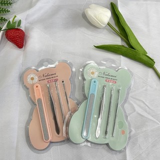 Bộ nặn mụn đầu đen 4 món 8 đầu