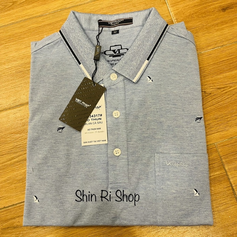 Áo thun Polo Nam Milan Cá sấu Việt Pháp chính hãng 34317