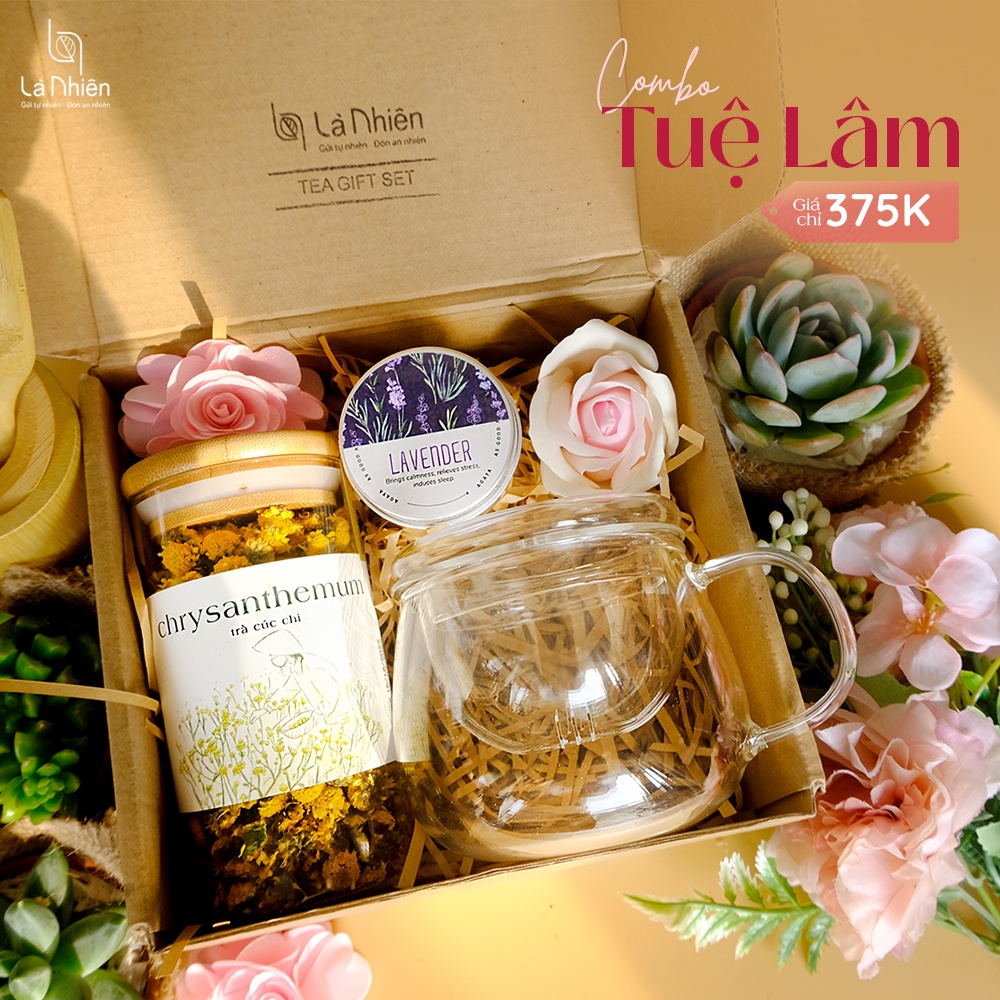 Quà Tặng Mẹ, Sinh Nhật Trà Thảo Mộc Hộp Giấy Ý Nghĩa. Set Quà Tặng doanh nghiệp TUỆ LÂM - Là Nhiên