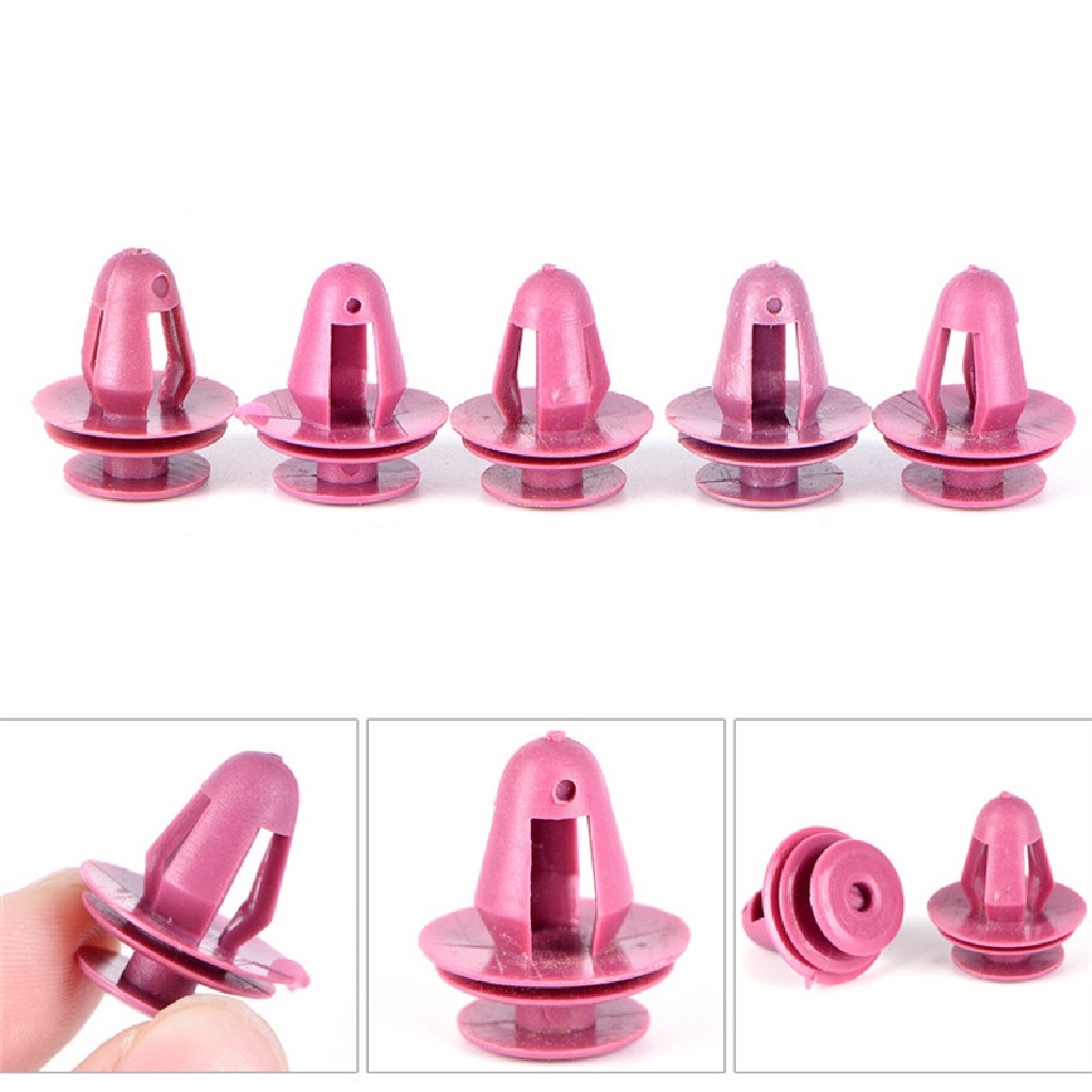 Set 50 Đinh tán nhựa 9.5mm (TÍM) tapi cho cửa xe hơi Toyota - Chốt vít nở, chốt gài ô tô