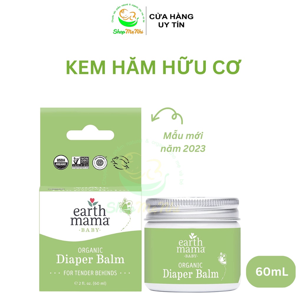 Kem hăm hữu cơ Earth Mama Organic Diaper Balm 60ml.