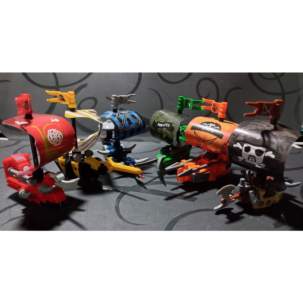 07012 Đồ Chơi Giáo Dục Lắp Ghép Thuyền Hải Tặc, Lego Ghép Hình 6in1 Hộp Quả Trứng