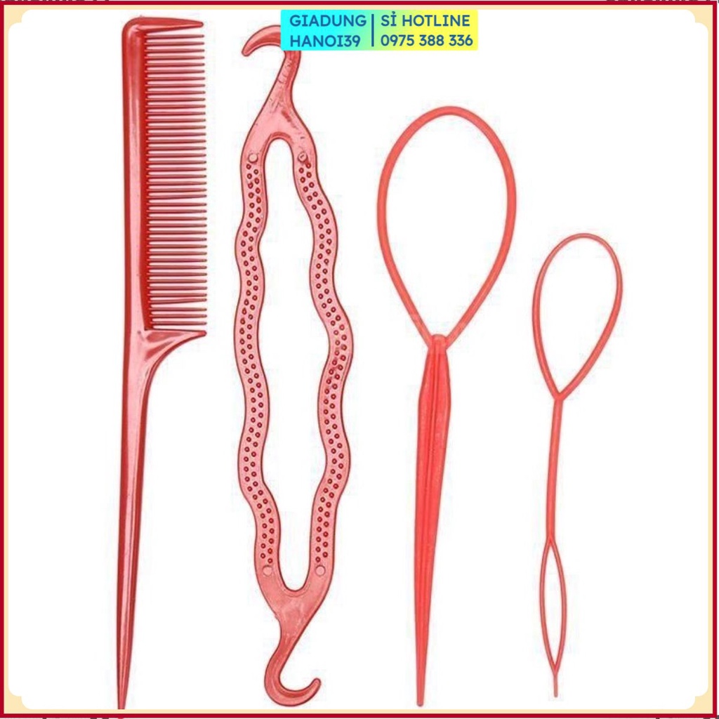 Dụng cụ tết tóc chân rết [4 5 6 món DIY20] đuôi sam dụng cụ tạo kiểu tóc bện tiện bồng bềnh cho nữ chuyên đẹp xinh