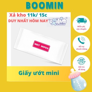 Khăn giấy ướt boomin khăn giấy ướt mini oxilim nhỏ gọn an toàn
