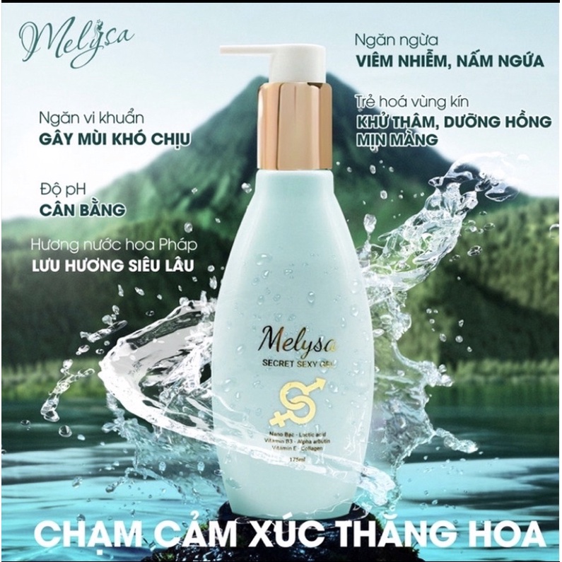 Gel Sinh Học Hương Nước Hoa Pháp Melysa (Unisex) - Vệ Sinh - Kháng Khuẩn - Làm Sạch