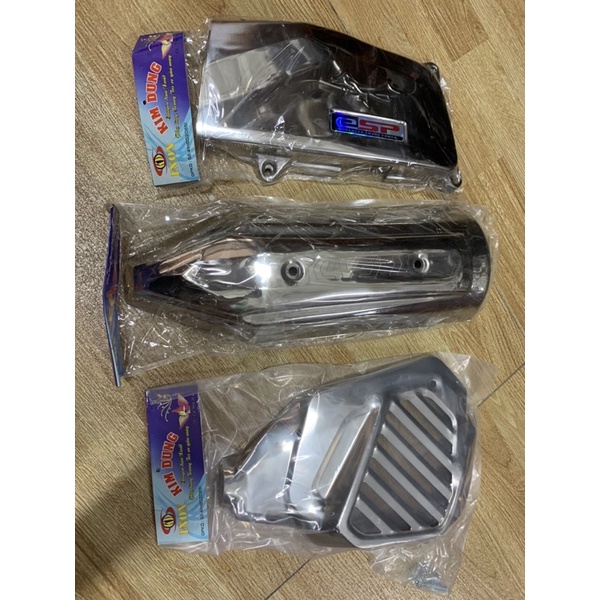 Giá trọn bộ 3 món ốp xe LEAD 13->15 (Ốp pô +Ốp quạt gió +Ốp bầu gió (pô e ) cao cấp giá rẻ