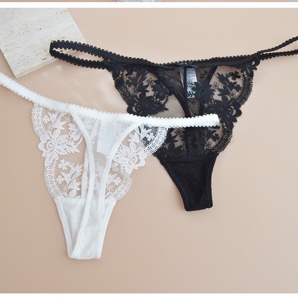 Quần lót ren lọt khe cao cấp 2 màu cực sexy gợi cảm