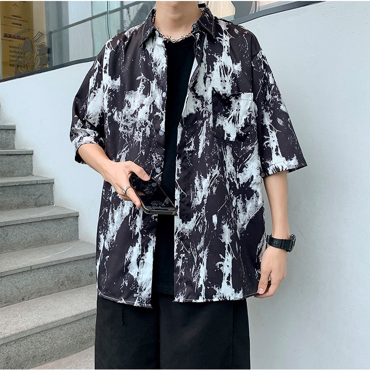 Sơ Mi Loang Tay Lỡ Nam - Hàng Quảng Châu - Mẫu Mới 2023