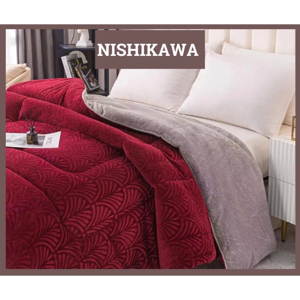 Chăn lông cừu Nhật Bản dày cao cấp Nishikawajp mã CLC01