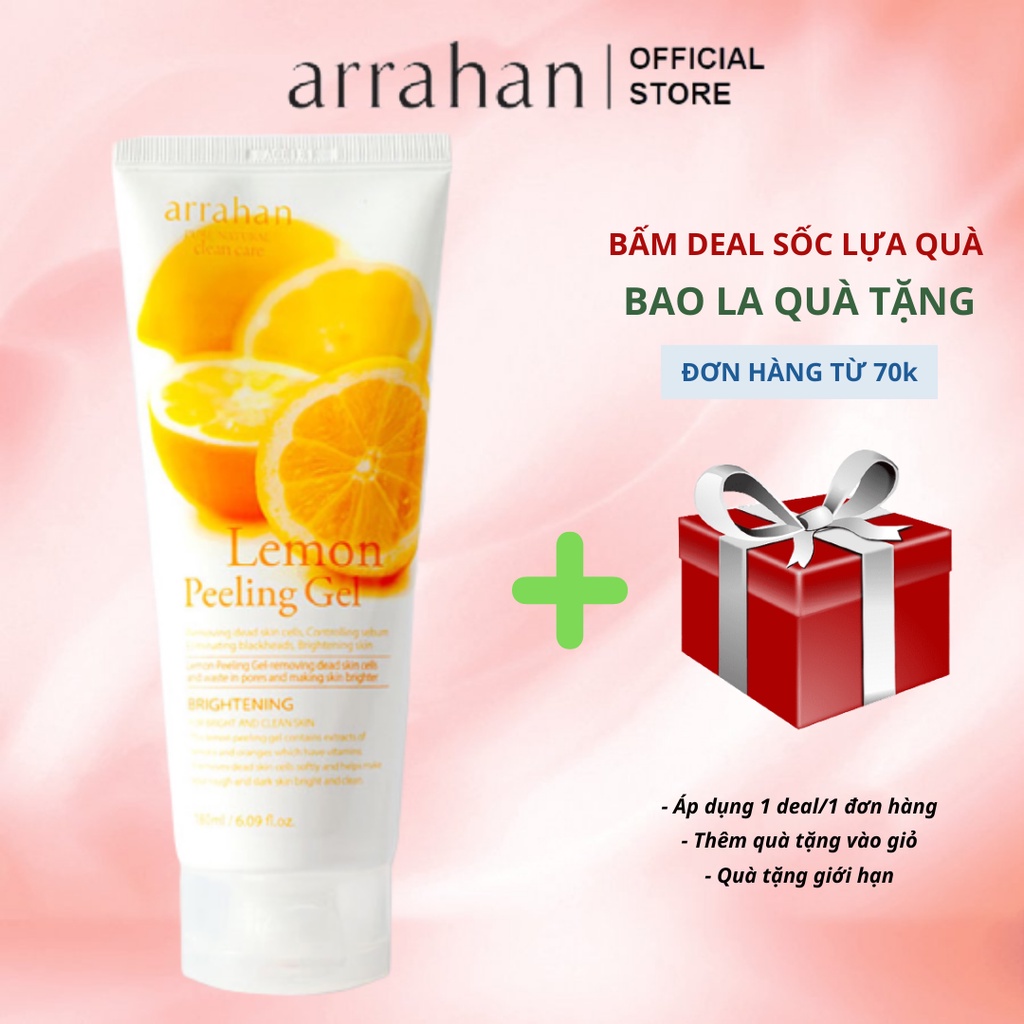 Tẩy Da Chết Arrahan Lemon Peeling Gel 180ml Hàn Quốc