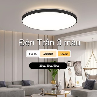 Đèn Trần CHUANGYANG 3 Màu siêu sáng  30W 40W 60W Đèn led ốp trần Có thể điều chỉnh độ sáng