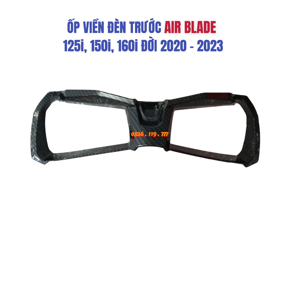 Ốp Viền Đèn Pha Xe AirBlade 2020 - 2023  - Carbon / Xi Mạ Crom