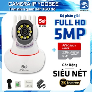 Camera Wifi Yoosee FNKvision A15-5G 5.0MP 360 độ, thế hệ mới 5 ăng ten