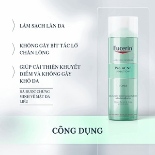 Toner Eucerin ProAcne Solution Cân Bằng Cho Da Nhờn Mụn