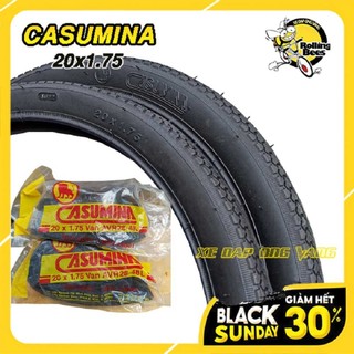 Vỏ lốp, săm ruột 20x1.75 xe đạp trẻ em chính hãng casumina