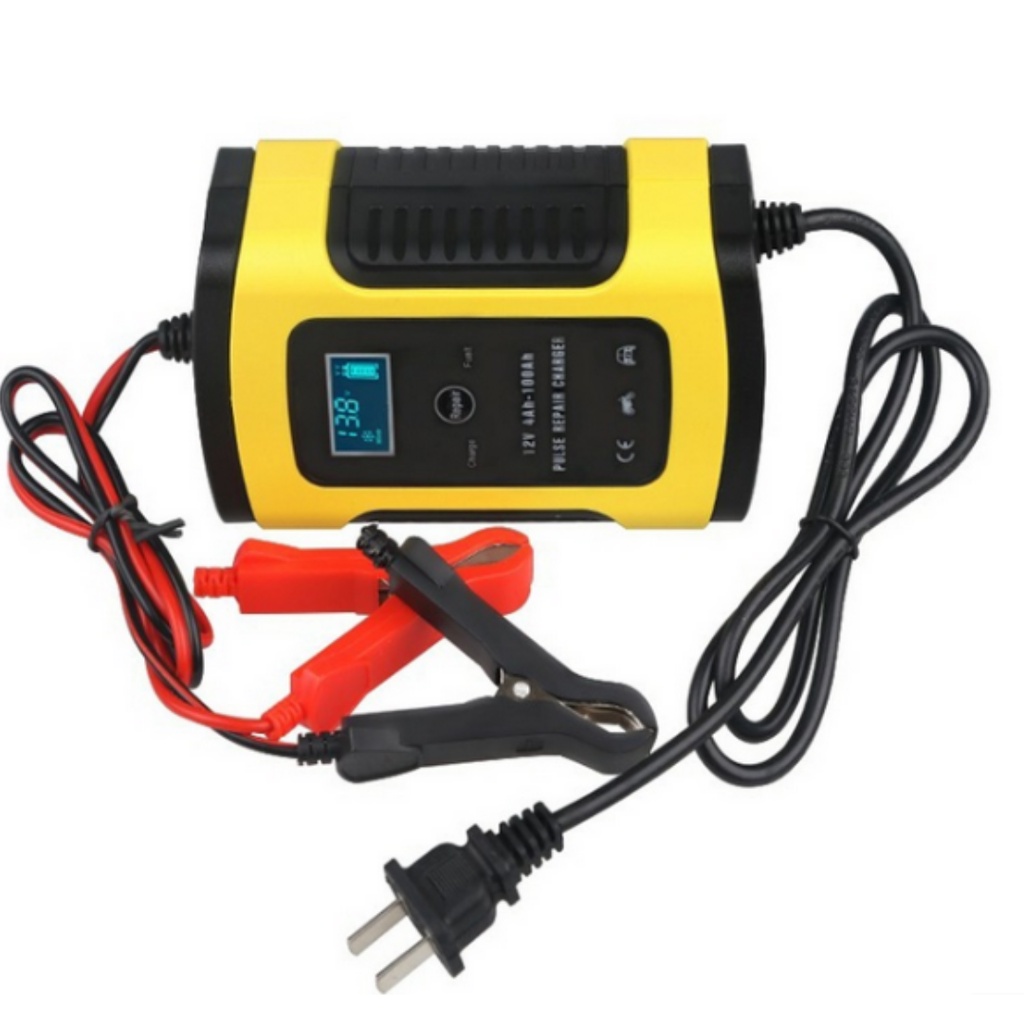 Sạc bình ắc quy 12V/6A 4-120AH có khử sunfat  sạc được cả bình khô và nước