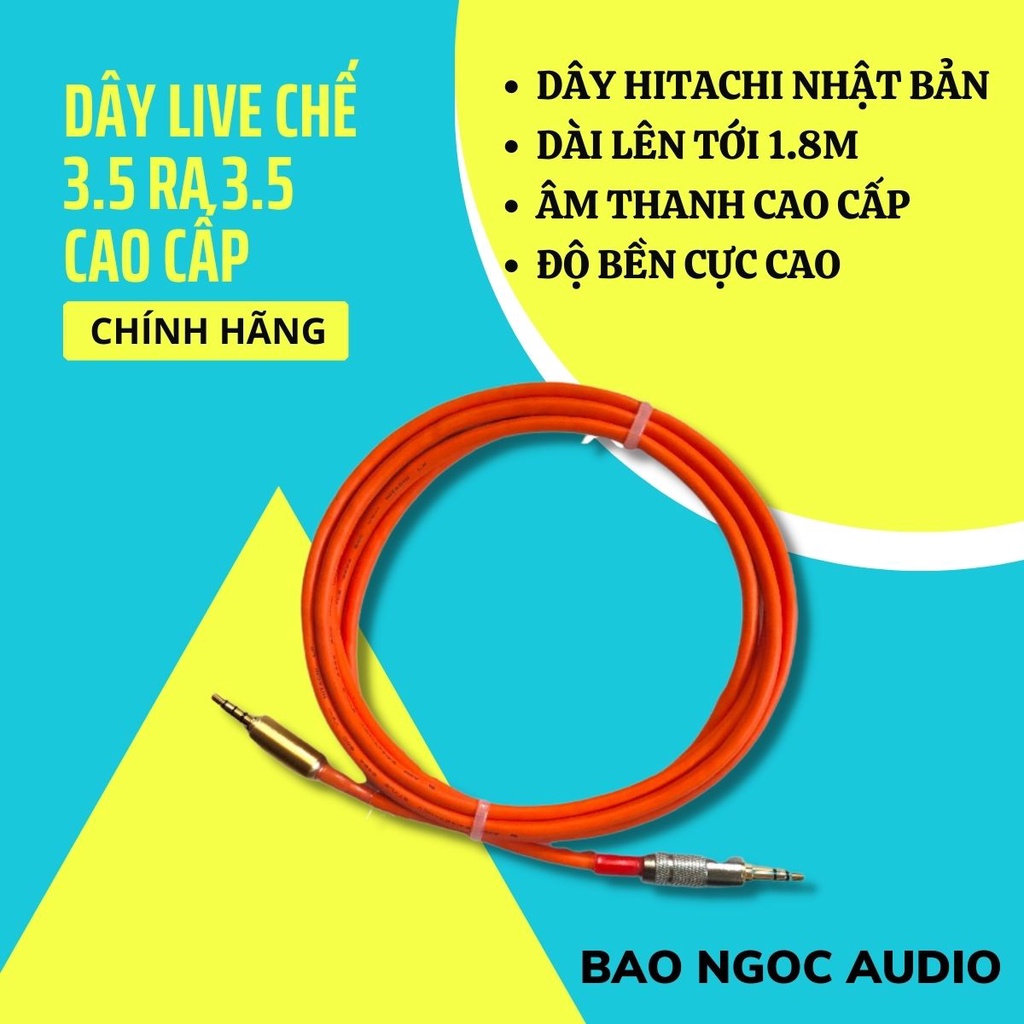 Dây Livestream Chế Sịn 3.5 🎤LOẠI CAO CẤP🎤 Chuyên Dùng Cho Soundcard K10 ICON UPOD PRO H9 V10 V8 Âm Thanh Cực Hay.