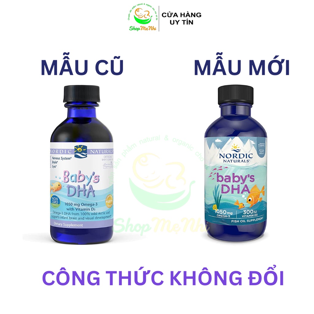 Siro bổ sung DHA, Omega 3 kèm Vitamin D3 của Nordic Naturals Baby DHA cho trẻ sơ sinh.