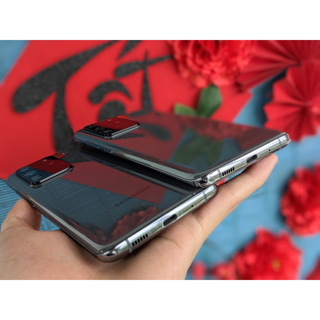 Điện Thoại Samsung Galaxy S20 Ultra 5G mỹ 2 sim 12/128GB Zin áp , màn Không ám , Playmobile