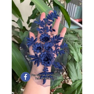 Miếng ren hoa 3D đính áo váy
