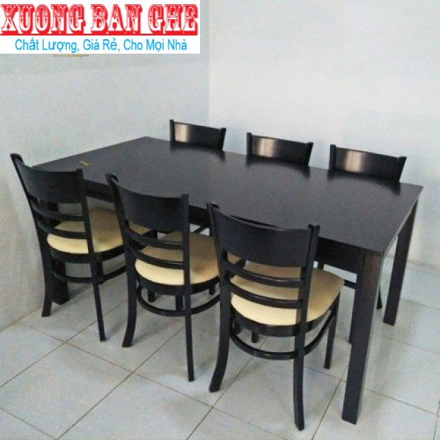 Bộ bàn ăn cabin 1m6 6 ghế màu vàng: HCM BIÊN HÒA BÌNH DƯƠNG