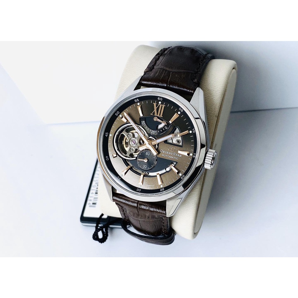 Đồng Hồ Nam ORIENT STAR SEMI SKELETON RE-AV0006Y00B Chính Hãng Tặng Kèm Dây Da Cao Cấp