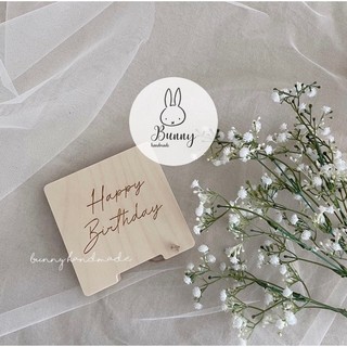 Bảng gỗ chữ HPBD decor chụp hình cho bé