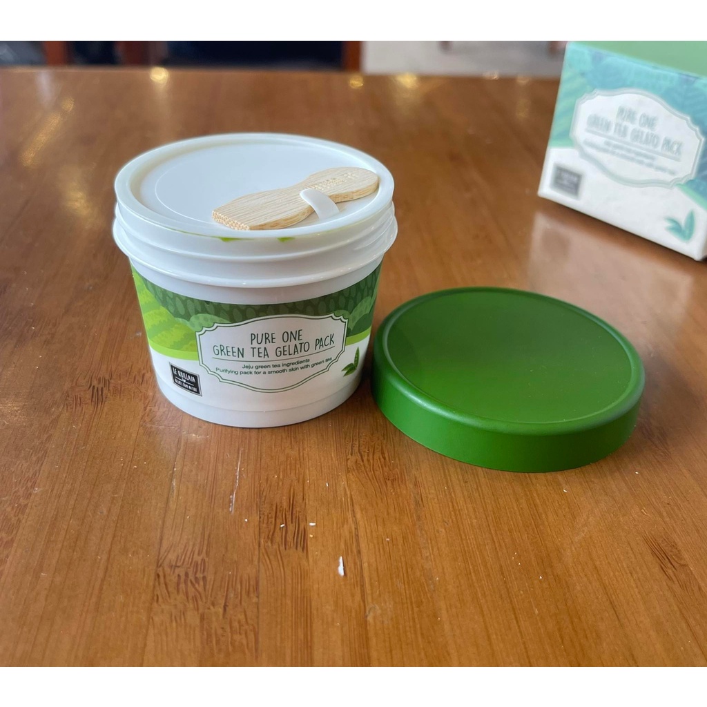 Mặt Nạ Trà Xanh Làm Sáng Da, Ngừa Mụn Le Quillaia Pure One Green Tea Gelato Pack 100G
