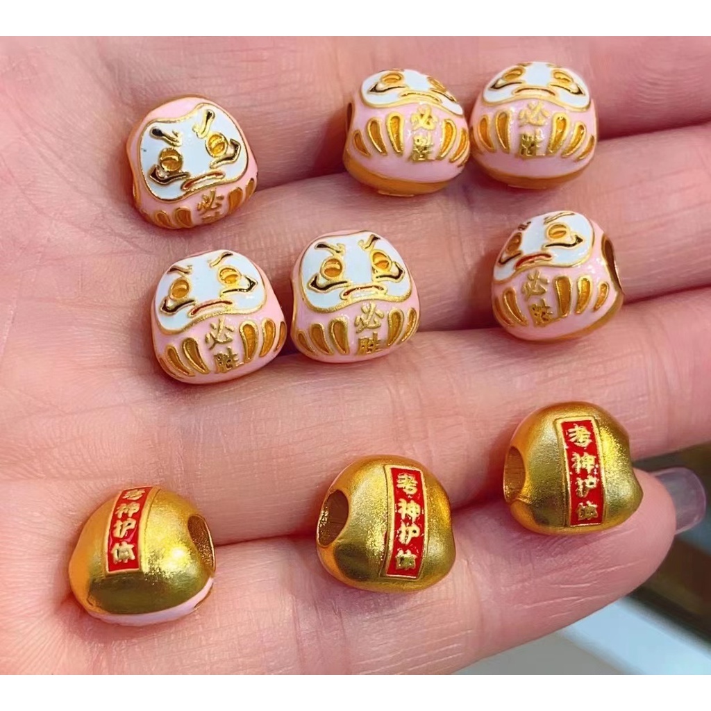 Hạt Dzi Của Thần Tài Lộc Mạnh Mẽ Vàng Đồng Method Cổ Điển Màu Sắc Cao Cấp Không Gây Dị Ứng Chống Oxy Hóa Phong Cách Trung Hoa Cổ Điển Tự Làm Phụ Kiện Trang Sức Vòng Tay Dây Đỏ Hạt Xanh Dương Bút Đan Len Thủ Công Dạng Dây Thừng Độc Đáo