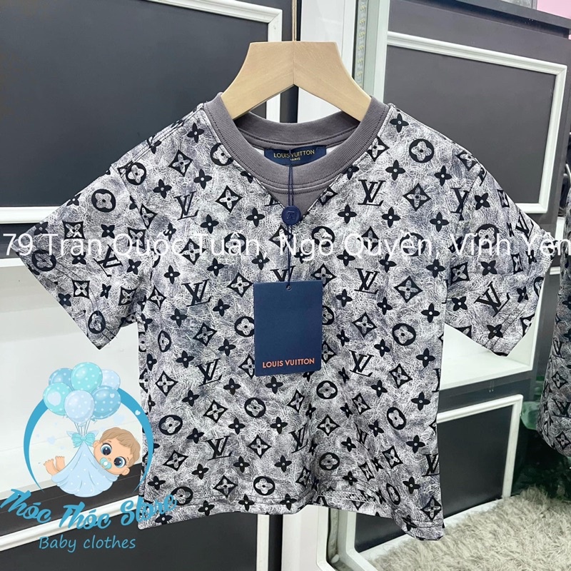 Áo phông cộc Lv cho bé cao cấp