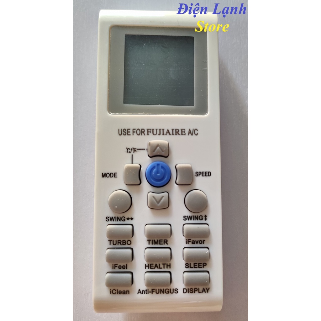 Remote máy lạnh Fujiaire 2 chiều. (Tặng kèm cặp pin).