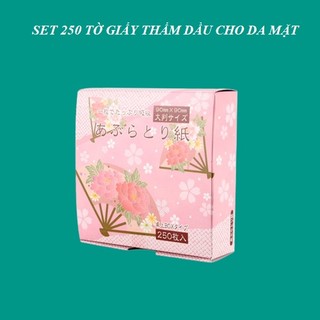 Set 250 tờ giấy thấm dầu mặt Nhật Bản