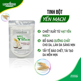 Mặt nạ bột yến mạch sáng da lucky star 200gr