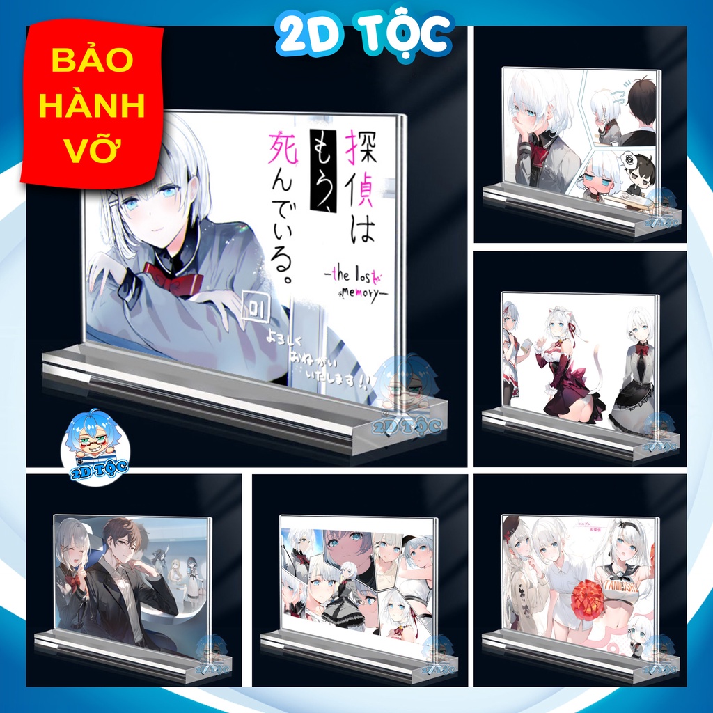 Khung ảnh Mica Kích thước A4,A5 In hình Anime Manga Light Novel Thám tử đã chết (5) đế lùa dày trong suốt - 2D Tộc Shop