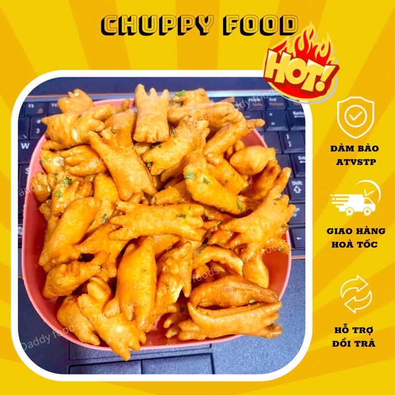 🎁FREE SHIP🎁 500G Snack Quẩy Cua Vị Mắm Hành, Cua Béo Mắm Hành Giòn Giòn