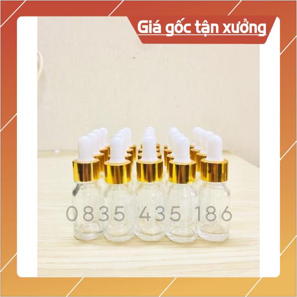 Chai thuỷ tinh nhỏ giọt 10ml-Chai serum 10cm-Lọ thuỷ tinh 10ml
