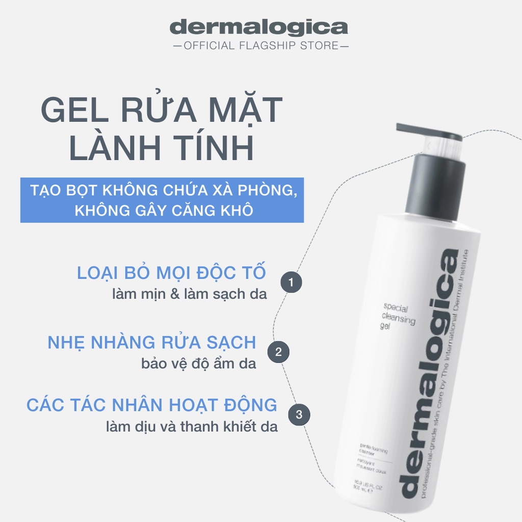 Sữa rửa mặt Dermalogica Special Cleansing Gel lành tính không chứa xà phòng 500ml