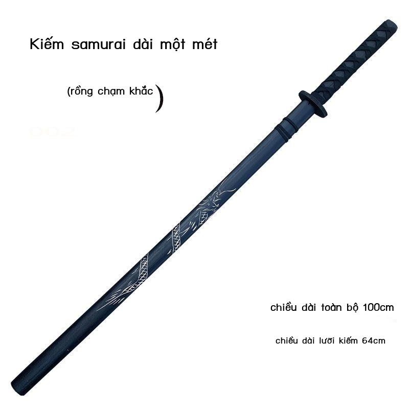 Đồ chơi trẻ em dao gỗ thanh kiếm samurai Nhật Bản dao unbladed gỗ nguyên khối có vỏ cos đạo cụ biểu diễn d