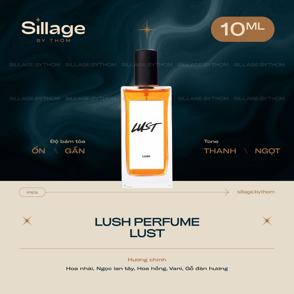 L U S H LUST PERFUME | Mẫu thử nước hoa unisex