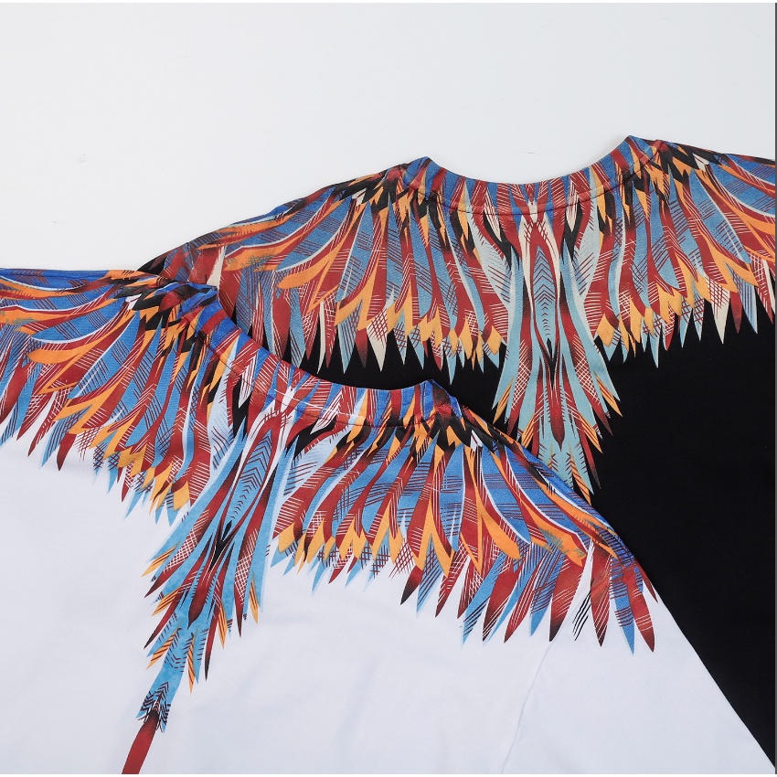 Áo Thun Cotton Ngắn Tay In Hình Đôi Cánh Fashiom MB Jungle Thời Trang