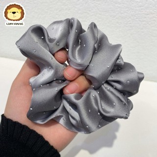Cột tóc/Scrunchies vải lụa đính hạt [LH1764] Nữ tính, sang trọng