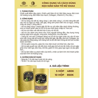 Combo 5h Kẹo Mầm Sâm Tố Nữ Xmax