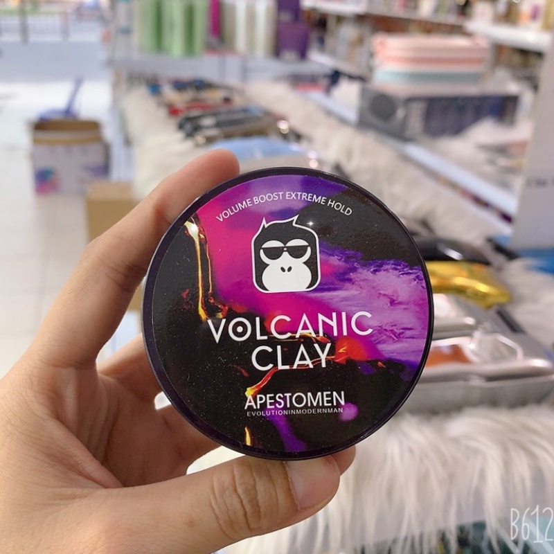 Sáp vuốt tóc nam Volcanic Clay V5 chính hãng ,gôm hay keo xịt tóc giữ nếp tóc cả ngày Monkey Clay VOL