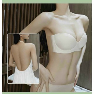 Áo Ngực Không Dây Hở Lưng Dán Silicon Tàng Hình Áo Nâng Ngực Nhẹ Có Gọng Chống Tụt Tạo Khe , Dạng Bra Quây đệm 2,5cm