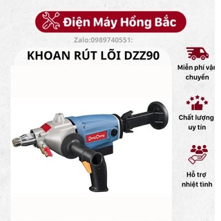 Máy khoan rút lõi tường, bê tông, khoan lỗ lắp điều hòa, dongcheng dzz90, 1350w