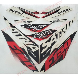 Bộ tem satria fi trắng 2021 zin suzuki indo - 68019-12kf0-b87