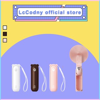 Jisulife quạt mini usb cầm tay 4800mahđa năng 3 trong 1 -quạt tích điện cầm tay kiêm đèn pin và sạc dự phòng